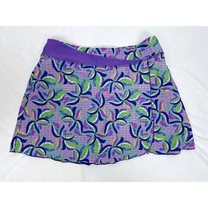 L.L Bean Girl Size 16 Purple Skort Skirt Athletic Nylon